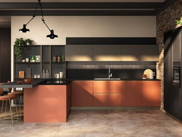 Cucina Moderna con penisola Ginevra 02 di Ciao Cucine