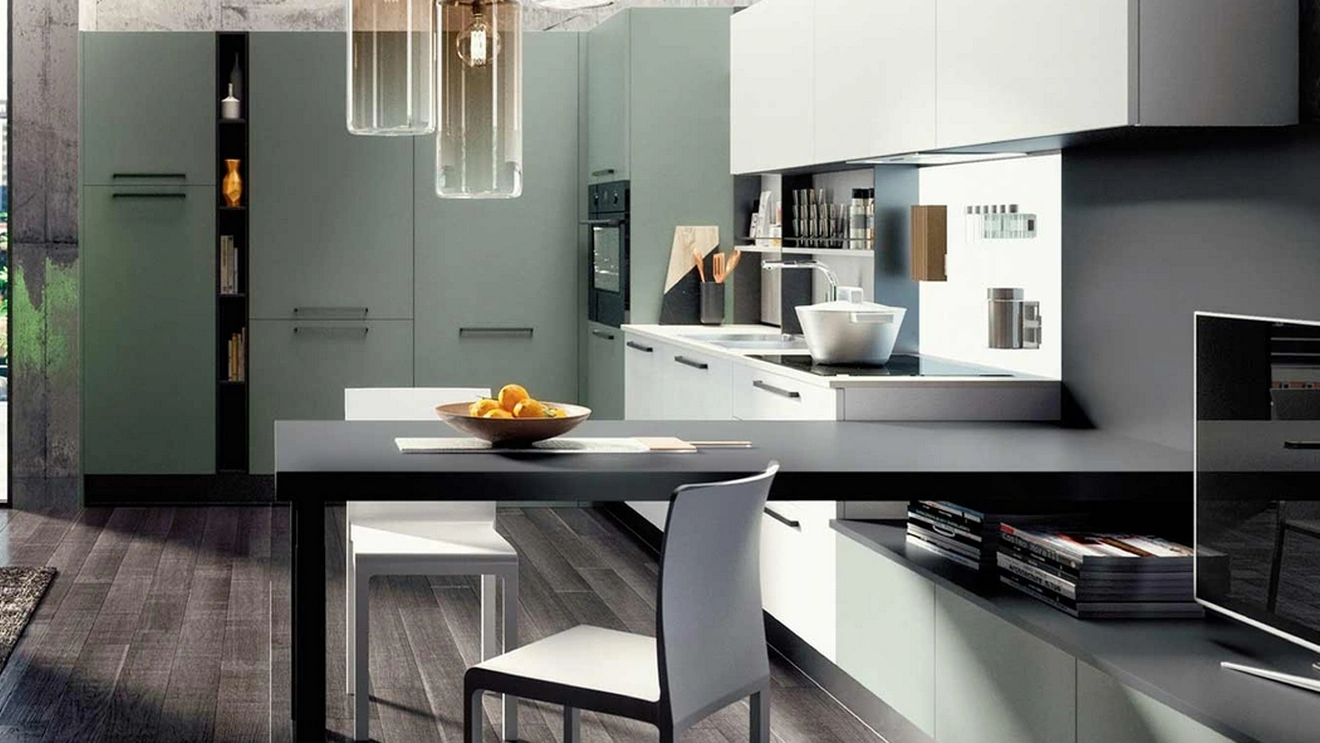 Cucina Moderna ad angolo Ginevra 04 di Ciao Cucine