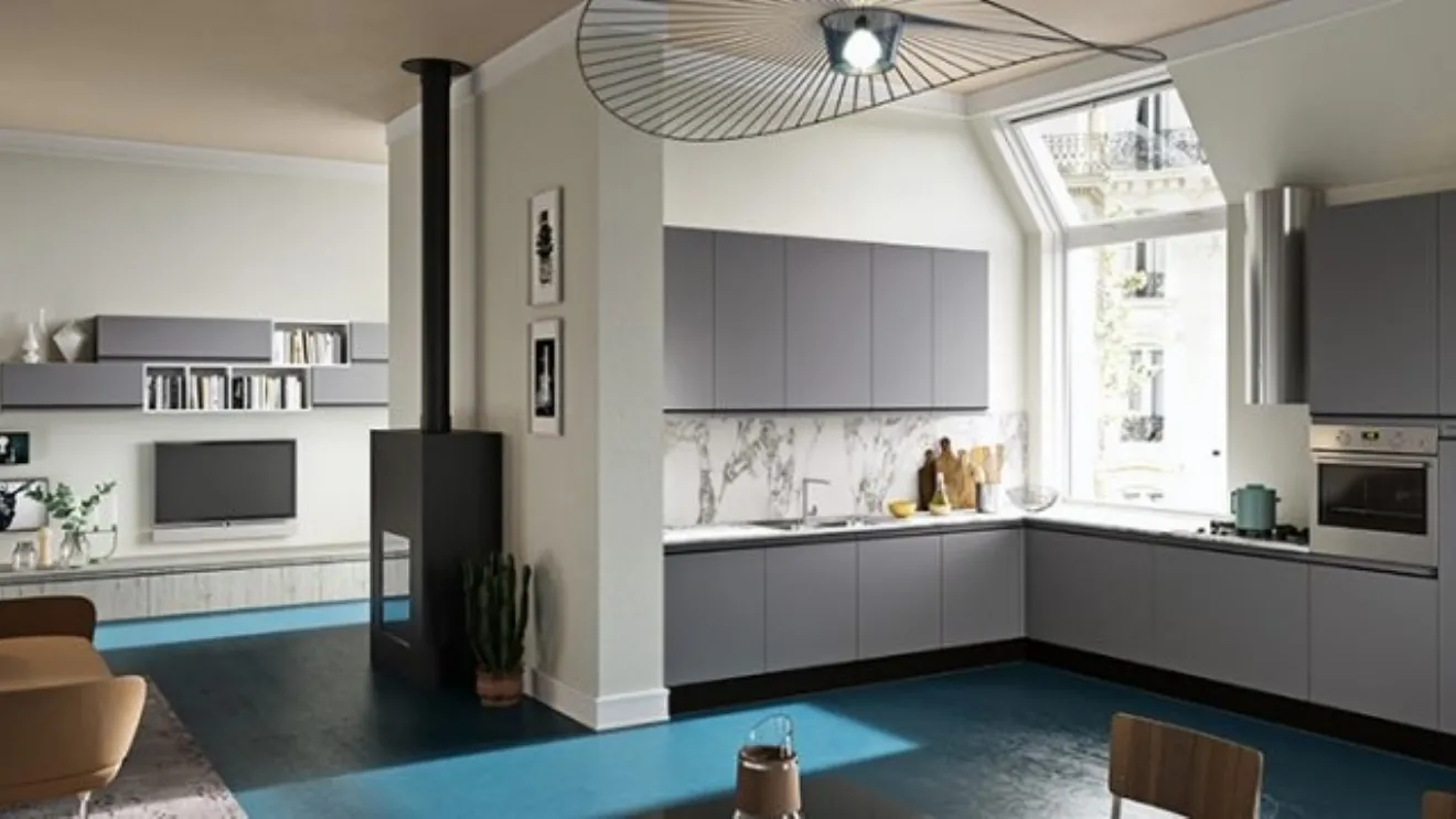 Cucina in laccato opaco ad angolo Grace 02 di Ciao Cucine