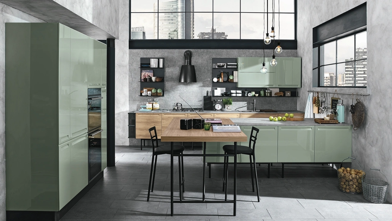 Cucina Moderna con penisola Isla 02 di Colombini Kitchen
