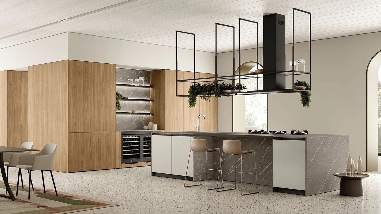 Cucina Moderna con isola Linea 09 di Colombini Kitchen