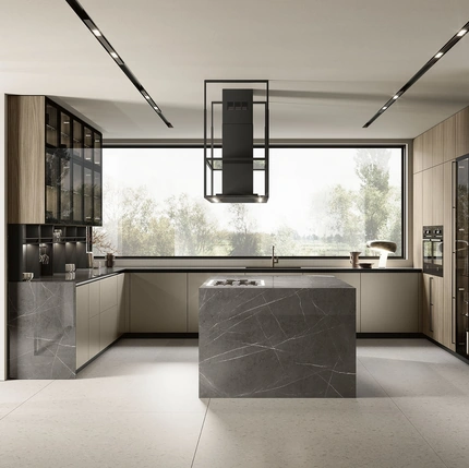 Cucina Moderna con isola Lungomare Plus 07 di Colombini Kitchen