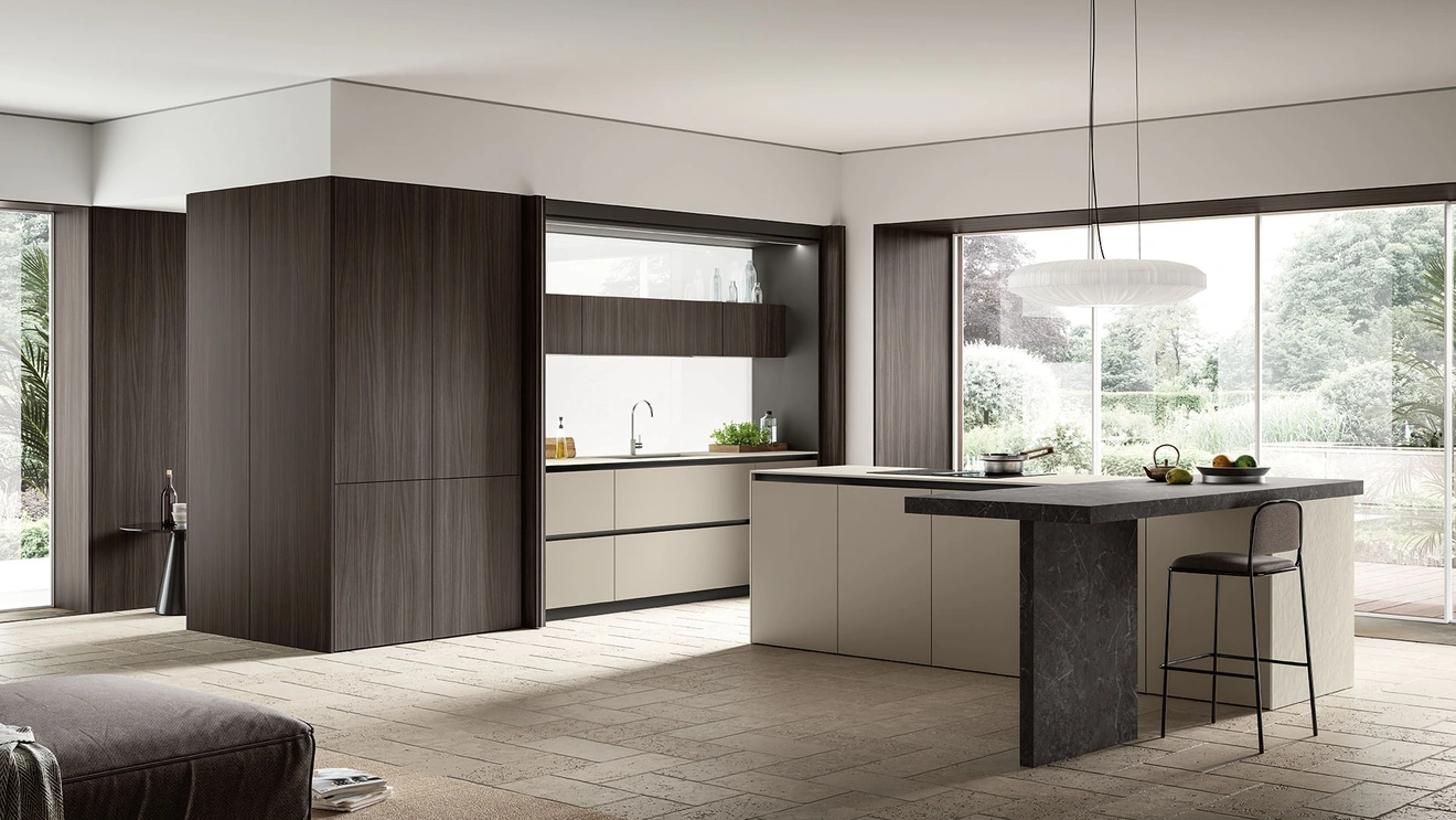 Cucina Moderna con isola Lungomare Plus 08 di Colombini Kitchen