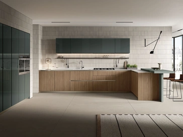 Cucina Moderna con penisola Lungomare Plus 09 di Colombini Kitchen