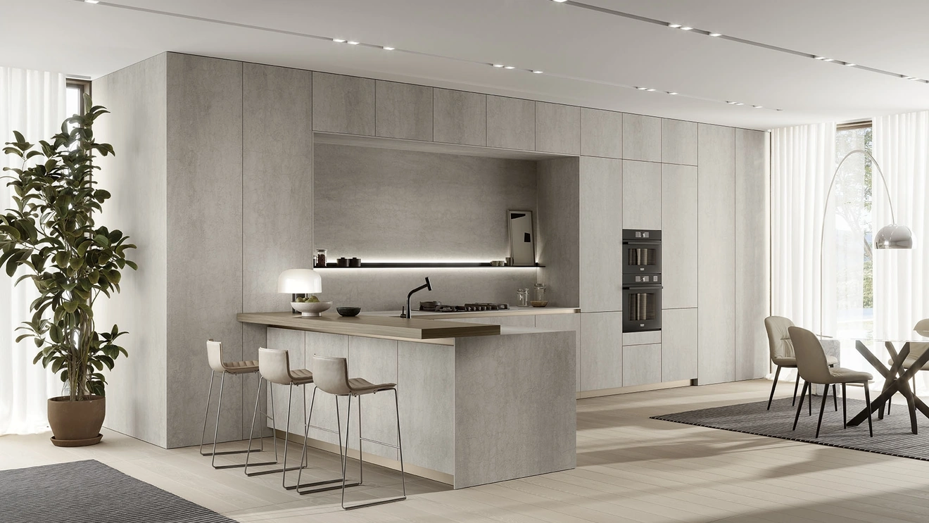 Cucina Moderna con penisola Luxea 01 di Colombini Kitchen