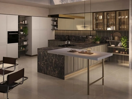 Cucina Moderna con penisola Marlene 01 di Ciao Cucine