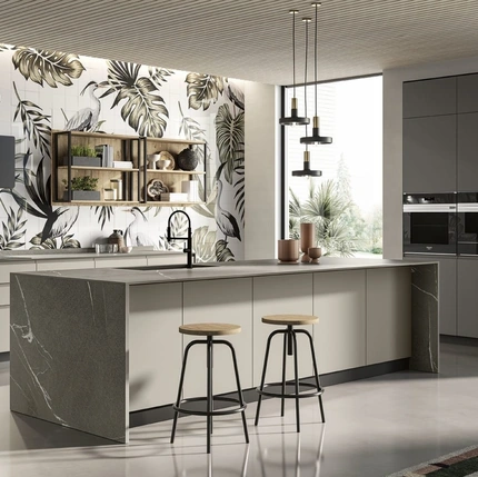 Cucina Moderna con isola Pura 01 di Colombini Kitchen