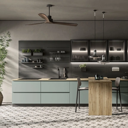 Cucina Moderna con penisola Pura 05 di Colombini Kitchen