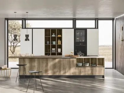 Cucina Moderna con isola Smart 02 di Gicinque