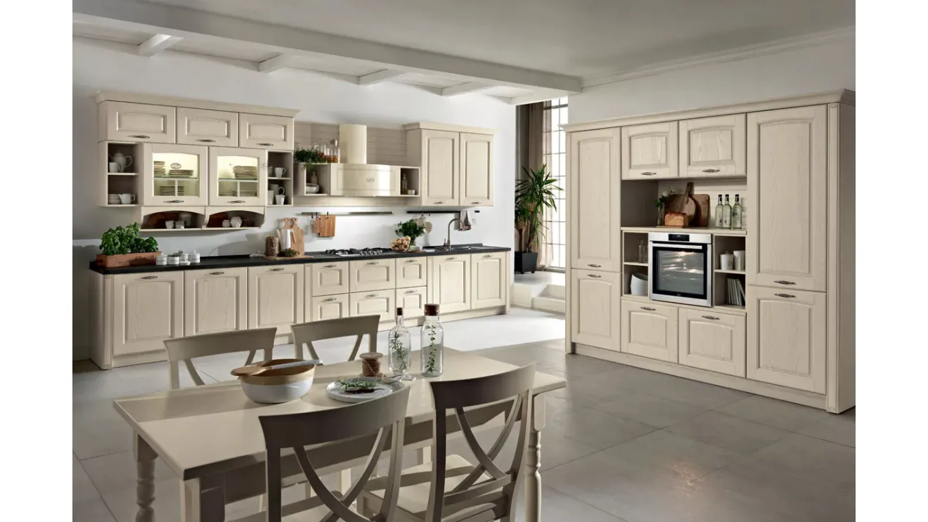 Cucina lineare Shabby Chic Borgo 04 di Spar