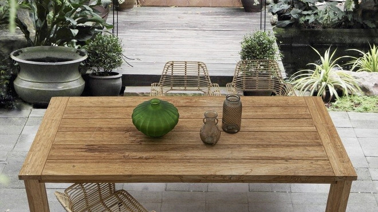 Tavolo in Teak riciclato Bounty di Bizzotto