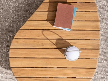 Tavolino in teak Tamires di Bizzotto