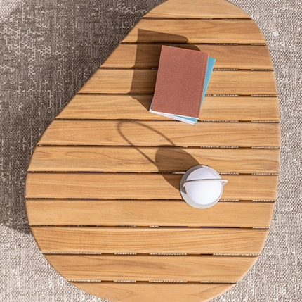 Tavolino in teak Tamires di Bizzotto